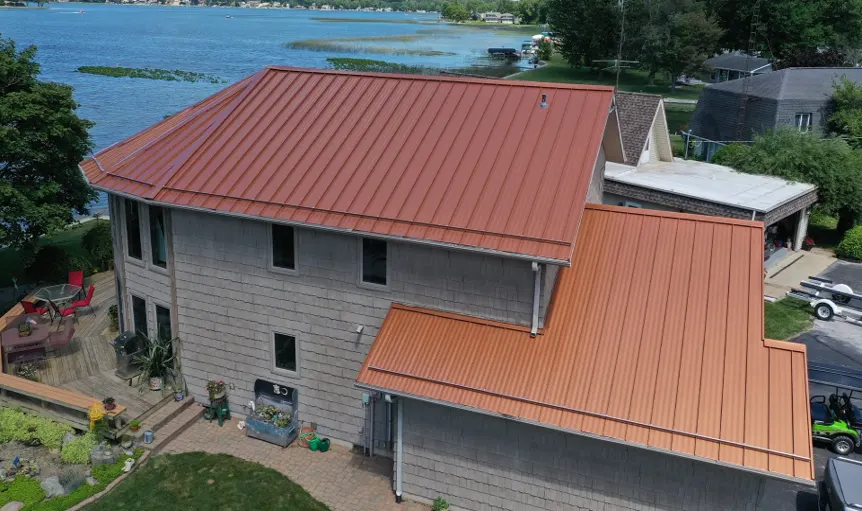 Tarping and dry-in on a Angola commercial roof